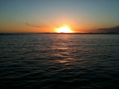 Sunset over Victoria from the lee of Gabo Island