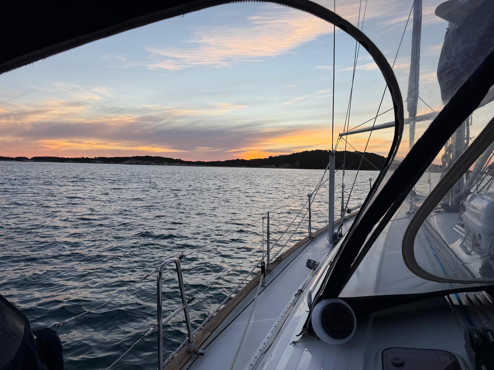 First night at anchor.