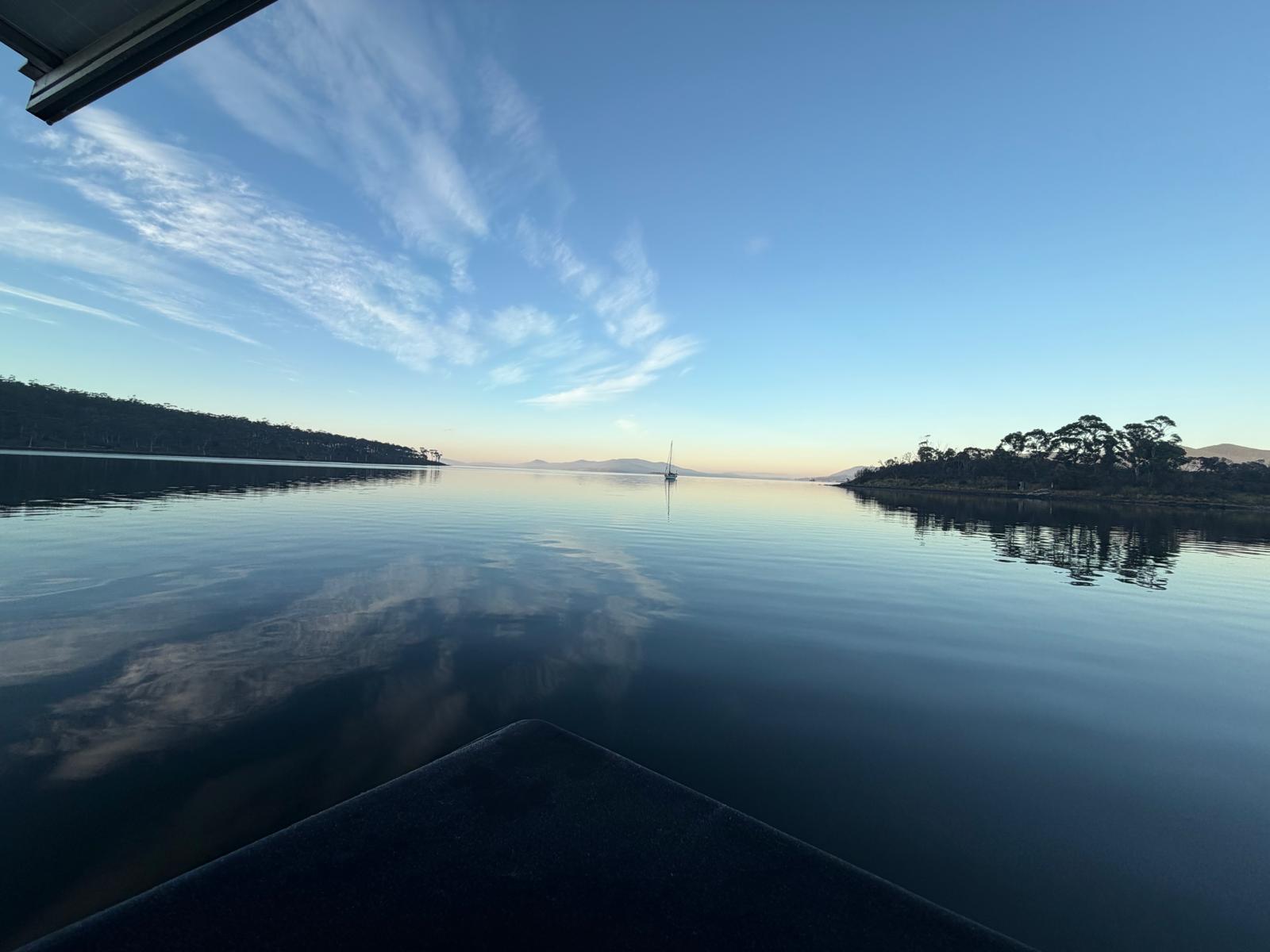 Dawn at Snake Bay, and one other boat with the same idea.